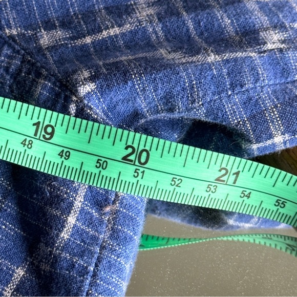 The Territory Ahead Blue Stripe Blouse - Size Large - 3/4 Sleeves - Picture 11 of 12